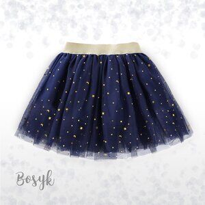 NEW - Sequin Of Moons And Stars Ballet Tutu - Blue Navy Tutu Skirt - Baby Skirts